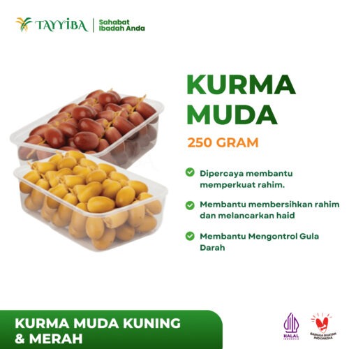 Kurma Muda Kuning & Merah 250gr – Kurma Ruthob Segar untuk Konsumsi Harian